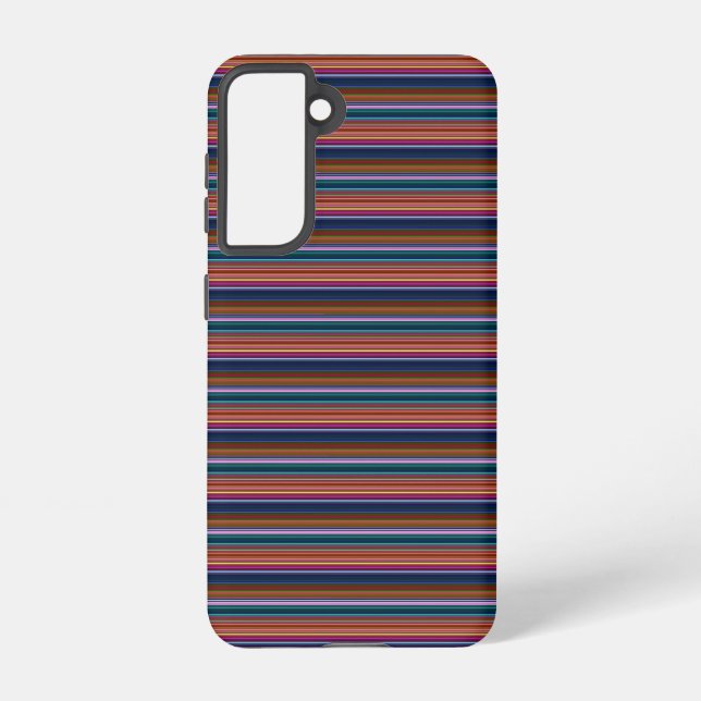 Coque Samsung Galaxy Jolies rayures colorées rétro (Verso)