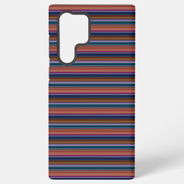 Coque Samsung Galaxy Jolies rayures colorées rétro (Verso)