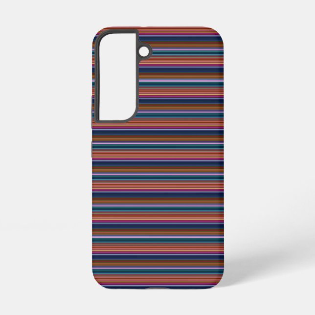 Coque Samsung Galaxy Jolies rayures colorées rétro (Verso)