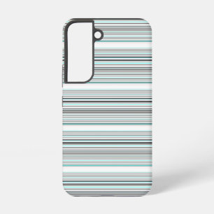 Coque Samsung Galaxy Jolies rayures grises aqua