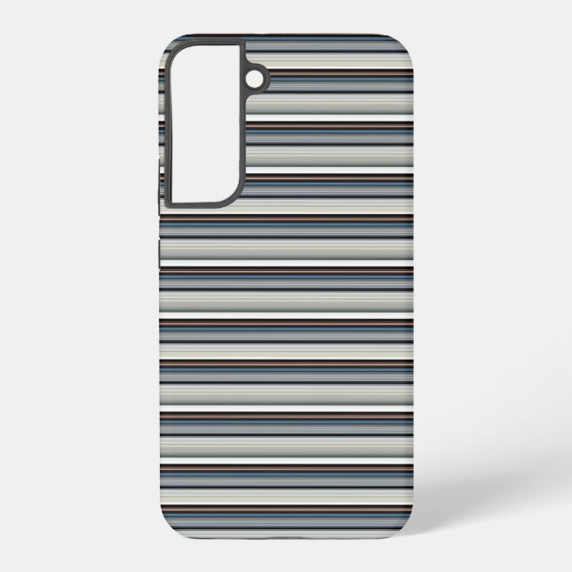 Coque Samsung Galaxy Jolies rayures grises et blanches (Verso)