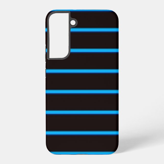 Coque Samsung Galaxy Jolies rayures noir ciel bleu (Verso)