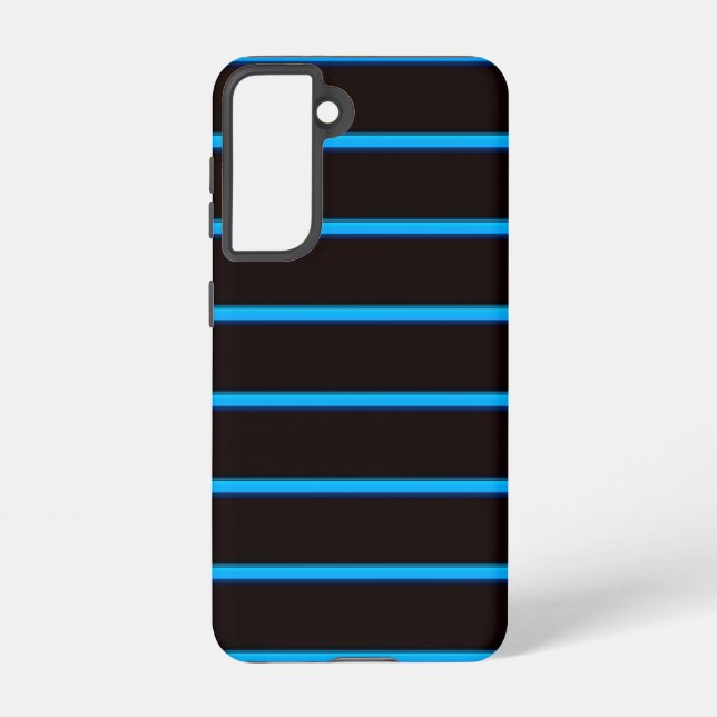Coque Samsung Galaxy Jolies rayures noir ciel bleu (Verso)