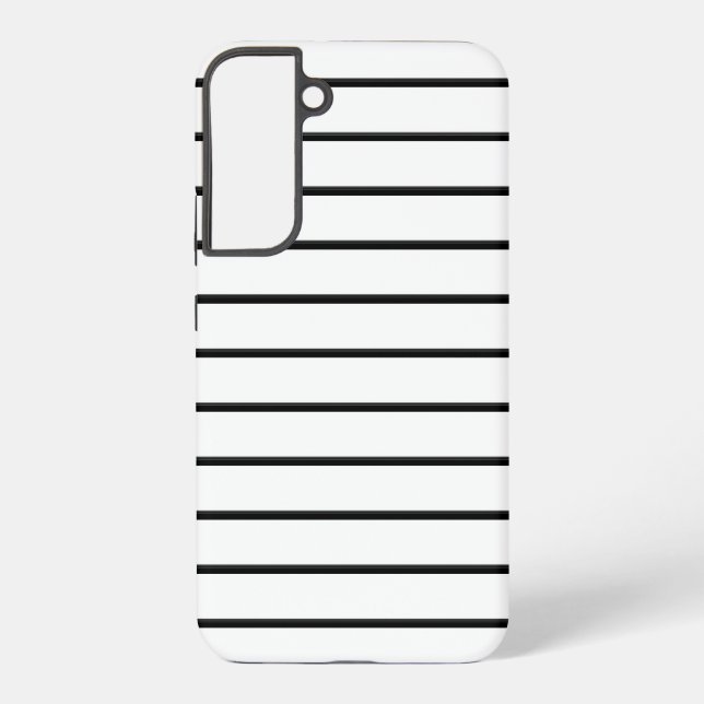 Coque Samsung Galaxy Jolies rayures noires et blanches (Verso)