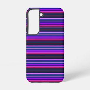 Coque Samsung Galaxy Jolies rayures roses violettes