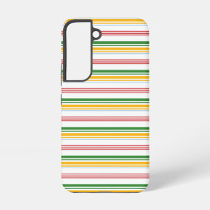 Coque Samsung Galaxy Jolies rayures vert jaune
