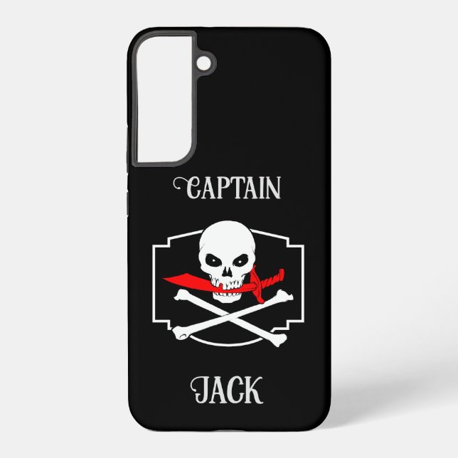 Coque Samsung Galaxy Jolly roger personnalisé (Cutlass) (Verso)