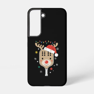 Coque Samsung Galaxy Joueur de Pickleball Noël Reindees Noël