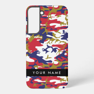 Coque Samsung Galaxy Jour de l'indépendance Camouflage Votre nom Person