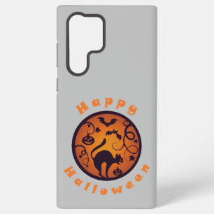 Coque Samsung Galaxy Joyeuse lanterne d'Halloween araignées et chauves-