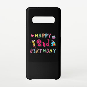 Coque Samsung Galaxy S10 Joyeux 2e anniversaire. 2 ans avant jour.