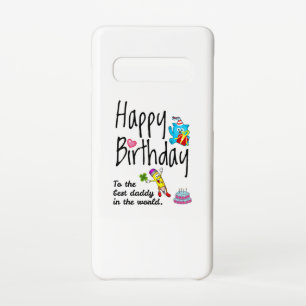 Coque Samsung Galaxy S10 Joyeux anniversaire au meilleur papa du monde