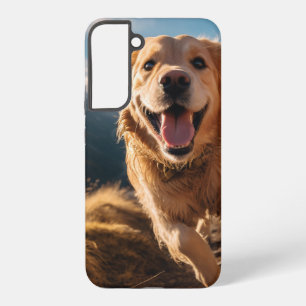 Coque Samsung Galaxy Joyeux Golden Retriever en cours