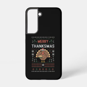 Coque Samsung Galaxy Joyeux Merci Noël Christmas Thanksgiving Dinde 