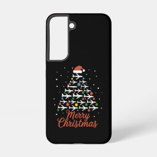 Coque Samsung Galaxy Joyeux Noël Avion Vacances Arbre