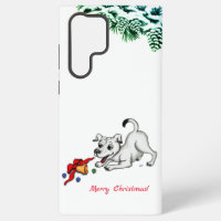Joyeux Noël ! Chiot avec Bell et Ball