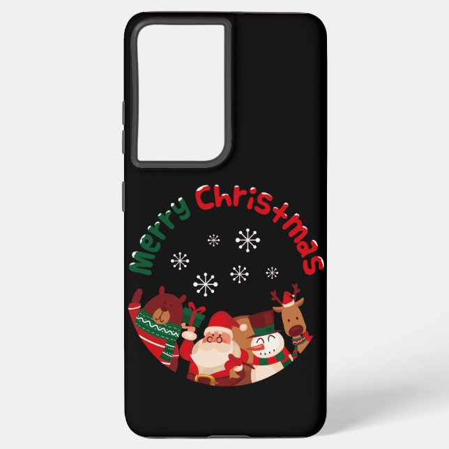 Coque Samsung Galaxy Joyeux Noël design Drôle cadeau pour les amateurs  (Verso)