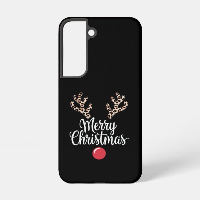Coque Samsung Galaxy Joyeux Noël Reindeer Noël Famille Cadeau (Verso)