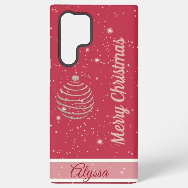 Coque Samsung Galaxy Joyeux ornement de Noël (Verso)