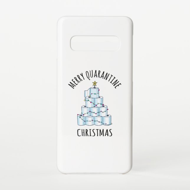 Coque Samsung Galaxy Joyeux Quarantaine Arbre de Noël Papier toilette (Dos)