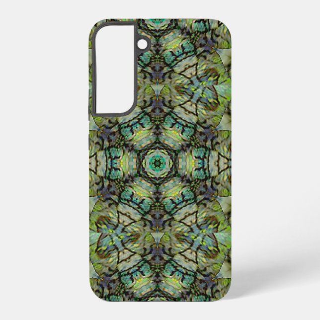 Coque Samsung Galaxy Kaléidoscope de forêt (Verso)