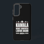 Coque Samsung Galaxy Kamala Faire rire l'Amérique encore Drapeau améric<br><div class="desc">Kamala Faire rire l'Amérique encore Drapeau américain 2024</div>