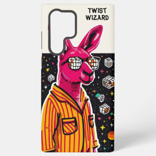 Coque Samsung Galaxy Kangourou cosmique en pyjama avec des cubes