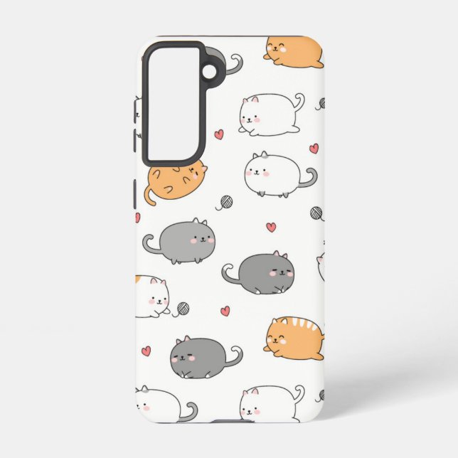 Coque Samsung Galaxy Kawaii Cat Phone Case - Cadeau mignon pour les amo (Verso)