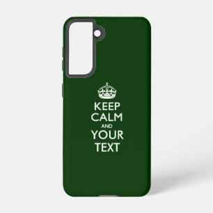 Coque Samsung Galaxy KEEP CALM personnalisé et votre texte