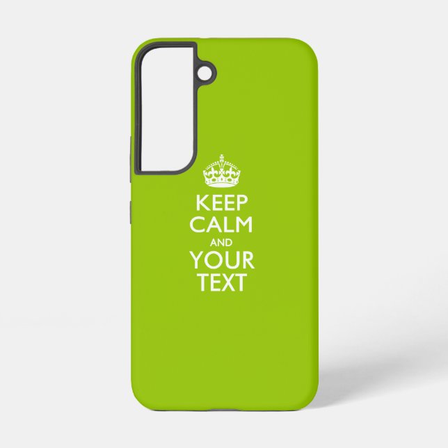 Coque Samsung Galaxy KEEP CALM personnalisé et votre texte (Verso)