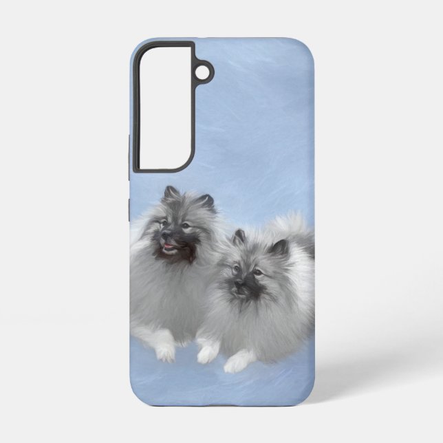 Coque Samsung Galaxy Keeshond Paire de Kees Peinture Art animal origina (Verso)