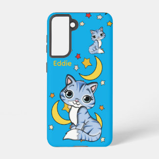 Coque Samsung Galaxy Kids Galaxy Phone Case – Cats, Stars & Moon
