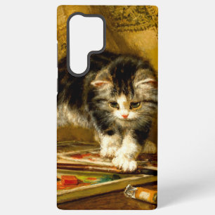 Coque Samsung Galaxy Kitten avec peinture et brosses