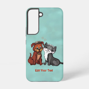 Coque Samsung Galaxy Kitty et Puppy, Modifier votre texte