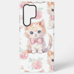 Coque Samsung Galaxy Kitty Floral Romantique Shabby Chic