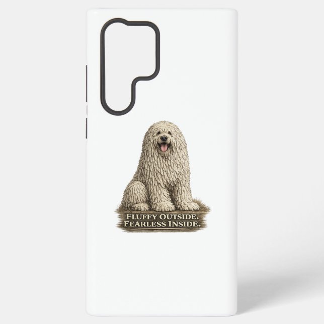 Coque Samsung Galaxy Komondor – Fourrure extérieure intrépide à l'intér (Verso)
