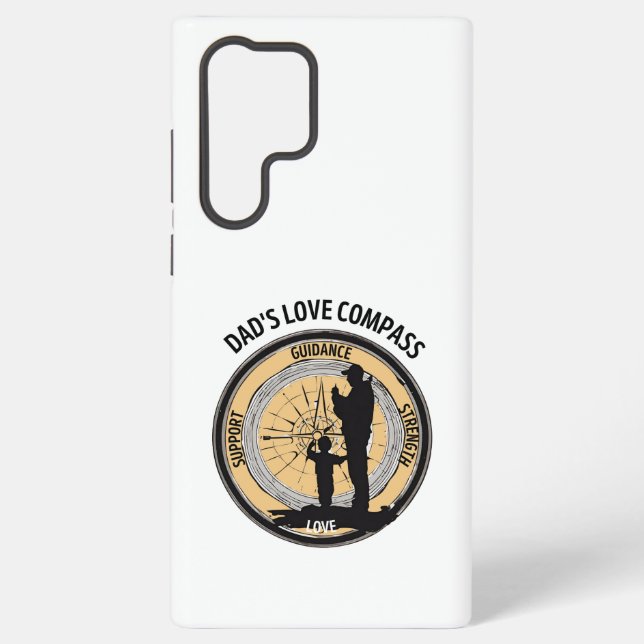 Coque Samsung Galaxy La boussole d'amour de papa (Verso)