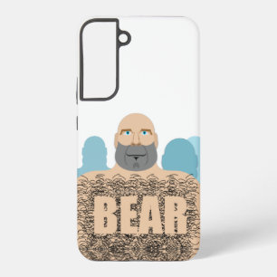 Coque Samsung Galaxy La carte musclée et chauve de l'ours stylisé de Sl