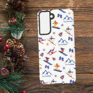 Coque Samsung Galaxy La Clusaz France Motif de snowboard