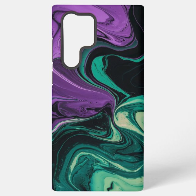 Coque Samsung Galaxy La couleur violet vert en coque samsung ! (Verso)