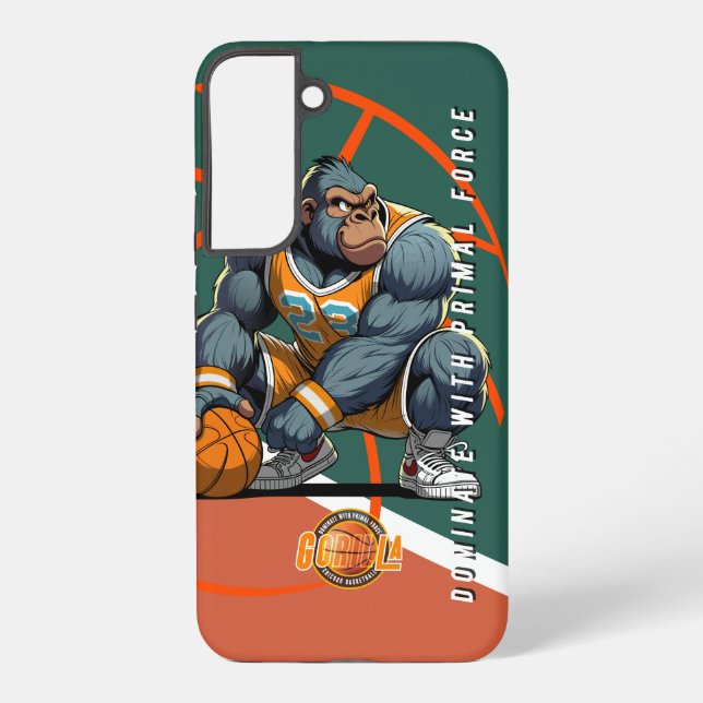 Coque Samsung Galaxy La force primitive du Basketball (Verso)