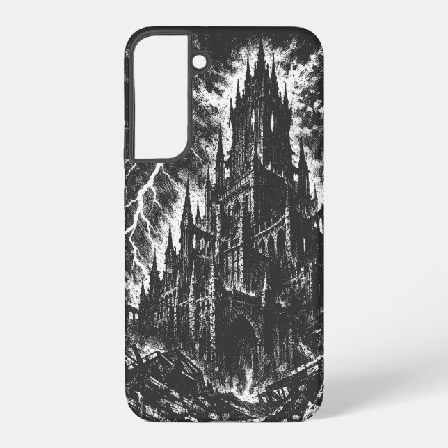 Coque Samsung Galaxy La Forteresse Noire par BurnsInHell (Verso)