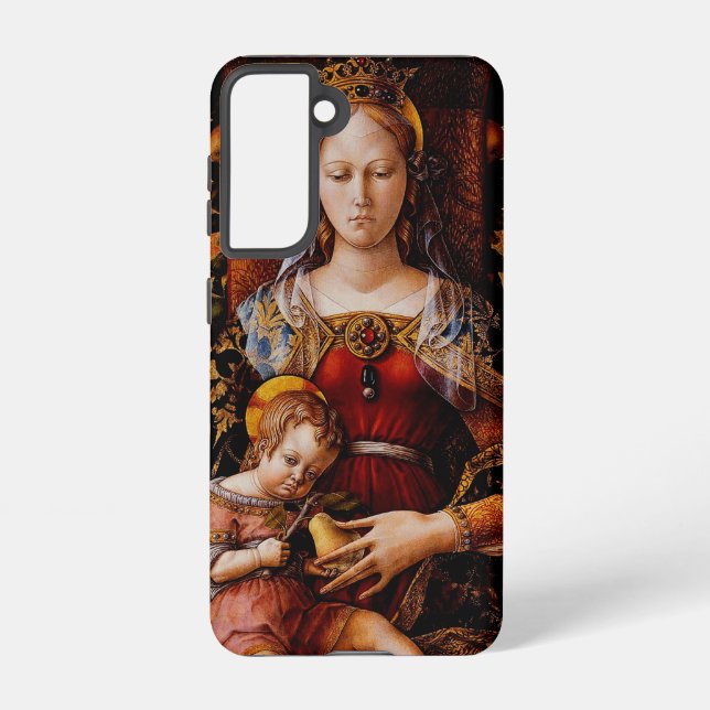 Coque Samsung Galaxy La Madonna della Candeletta par Carlo Crivelli (Verso)