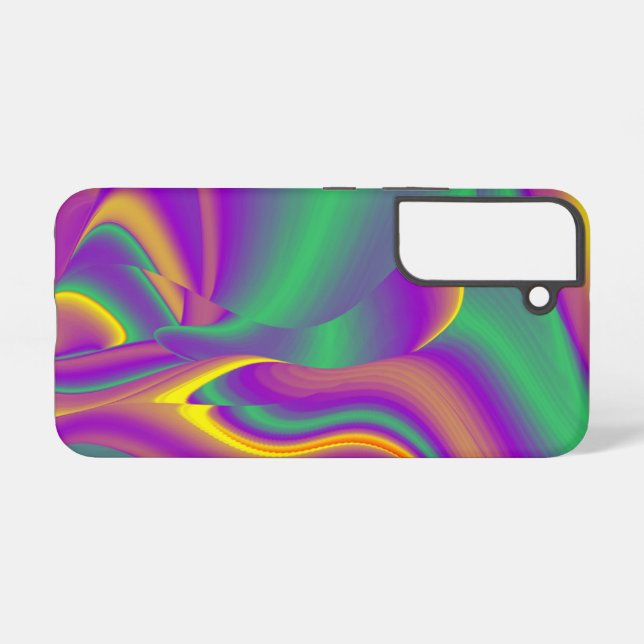 Coque Samsung Galaxy La magie des couleurs Abstrait Rainbowart 3D (Verso Horizontal)