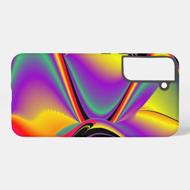 Coque Samsung Galaxy La magie des couleurs Abstrait Rainbowart 3D (Verso Horizontal)