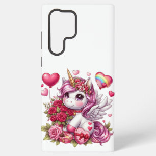 Coque Samsung Galaxy La mignonne Saint Valentin licorne