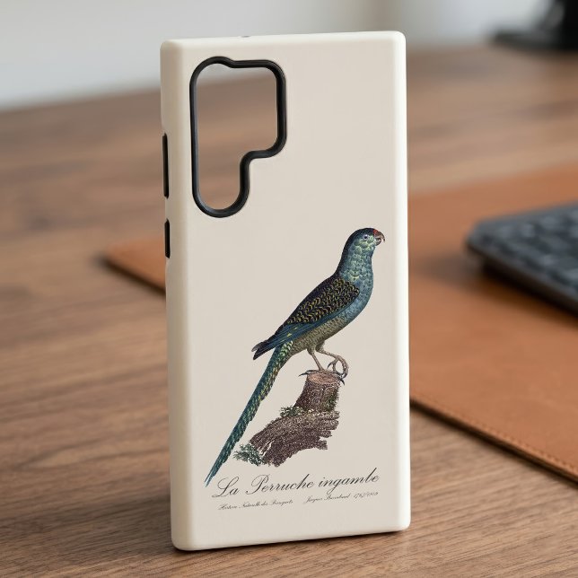 Coque Samsung Galaxy La Perruche ingambe (Ground Parrot or Swamp Parrot, Pezoporus Wallicus. Case)