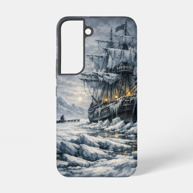 Coque Samsung Galaxy La poursuite arctique de Frankenstein par BurnsInH (Verso)