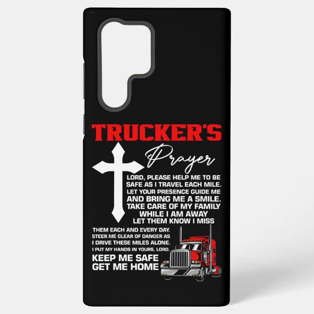 Coque Samsung Galaxy La prière du routier – Édition Cross & Chrome (Verso)