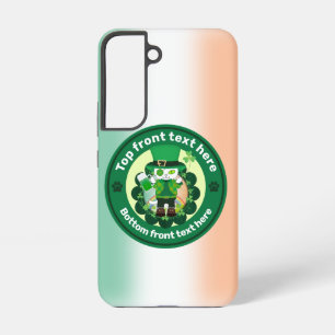 Coque Samsung Galaxy La Saint-Patrick avec un chat borgne chanceux